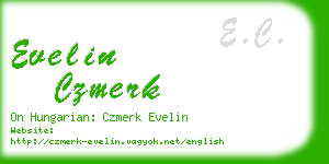 evelin czmerk business card